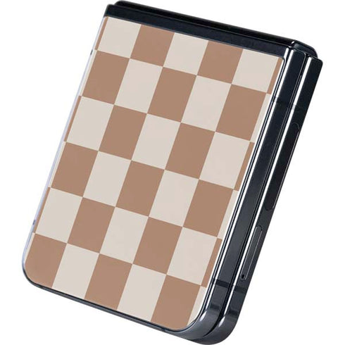 Neutral Checkered Galaxy Z Flip5 5G Skin